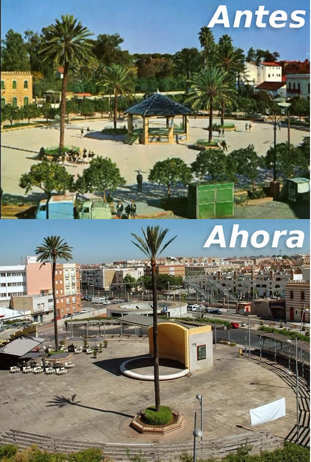Plaza del arenal Antes Ahora