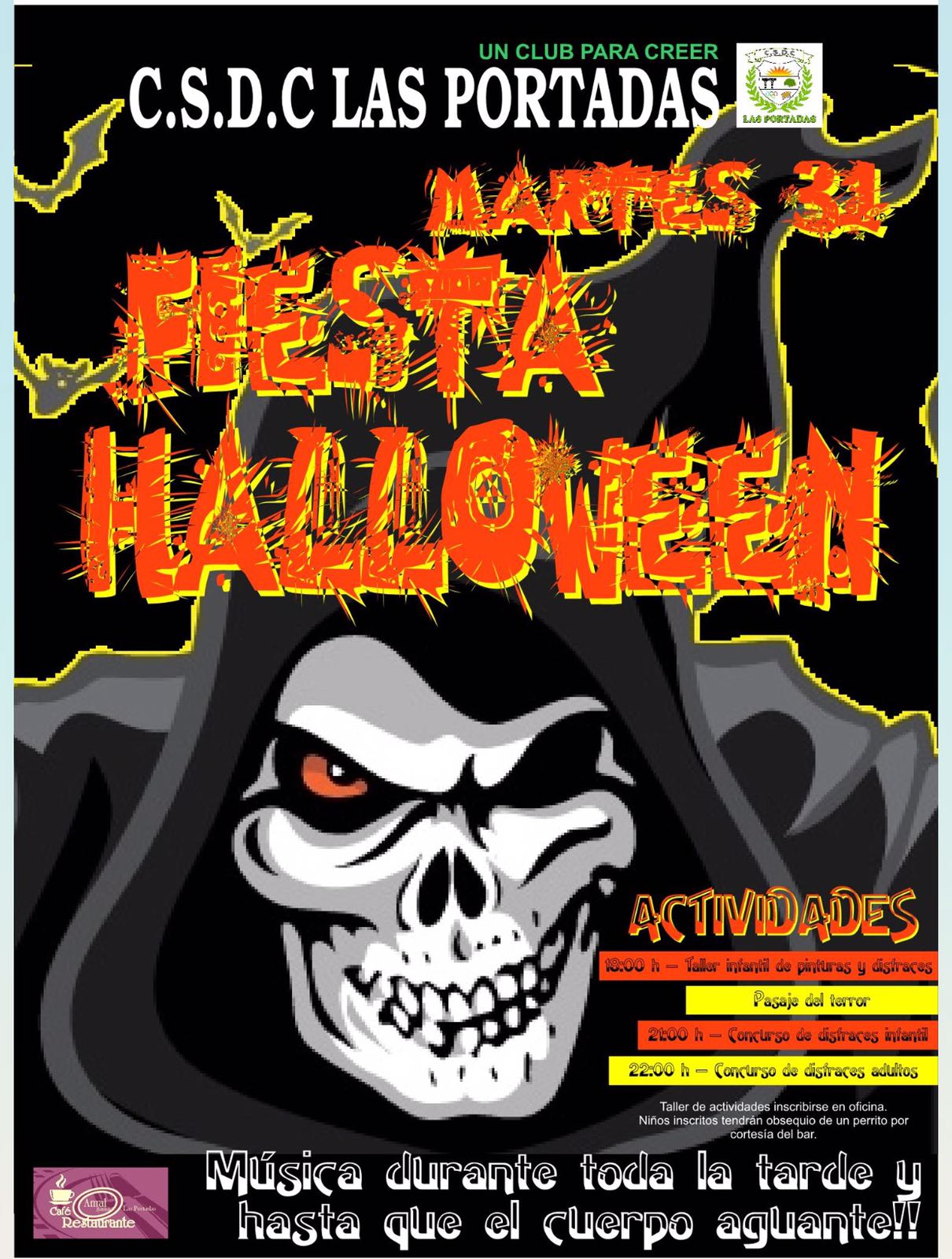 Terrorífica fiesta de Halloween en el CSDC Las Portadas - Cadena DH